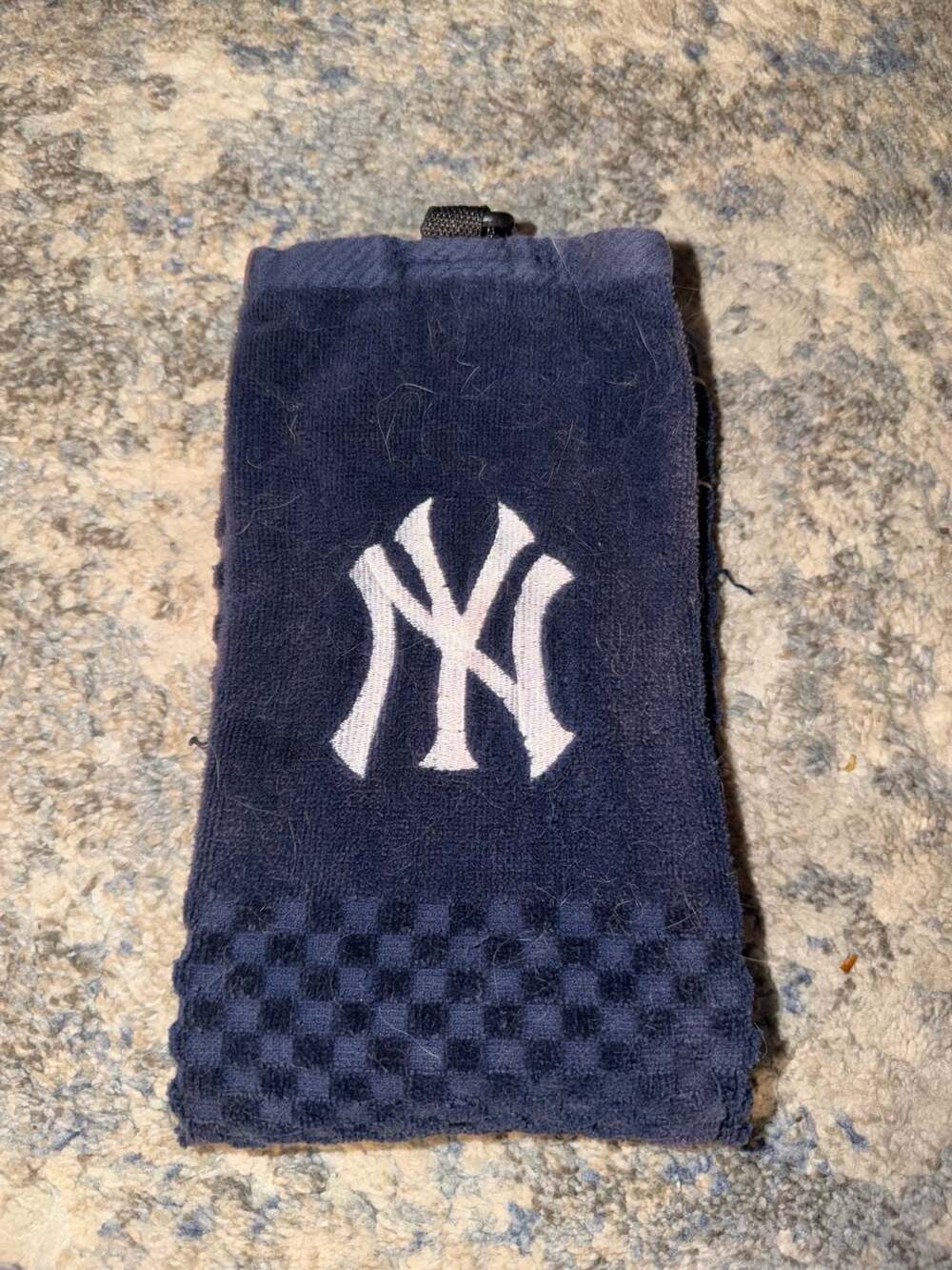 New York Yankees Embroidered Golf Towel with Carabiner